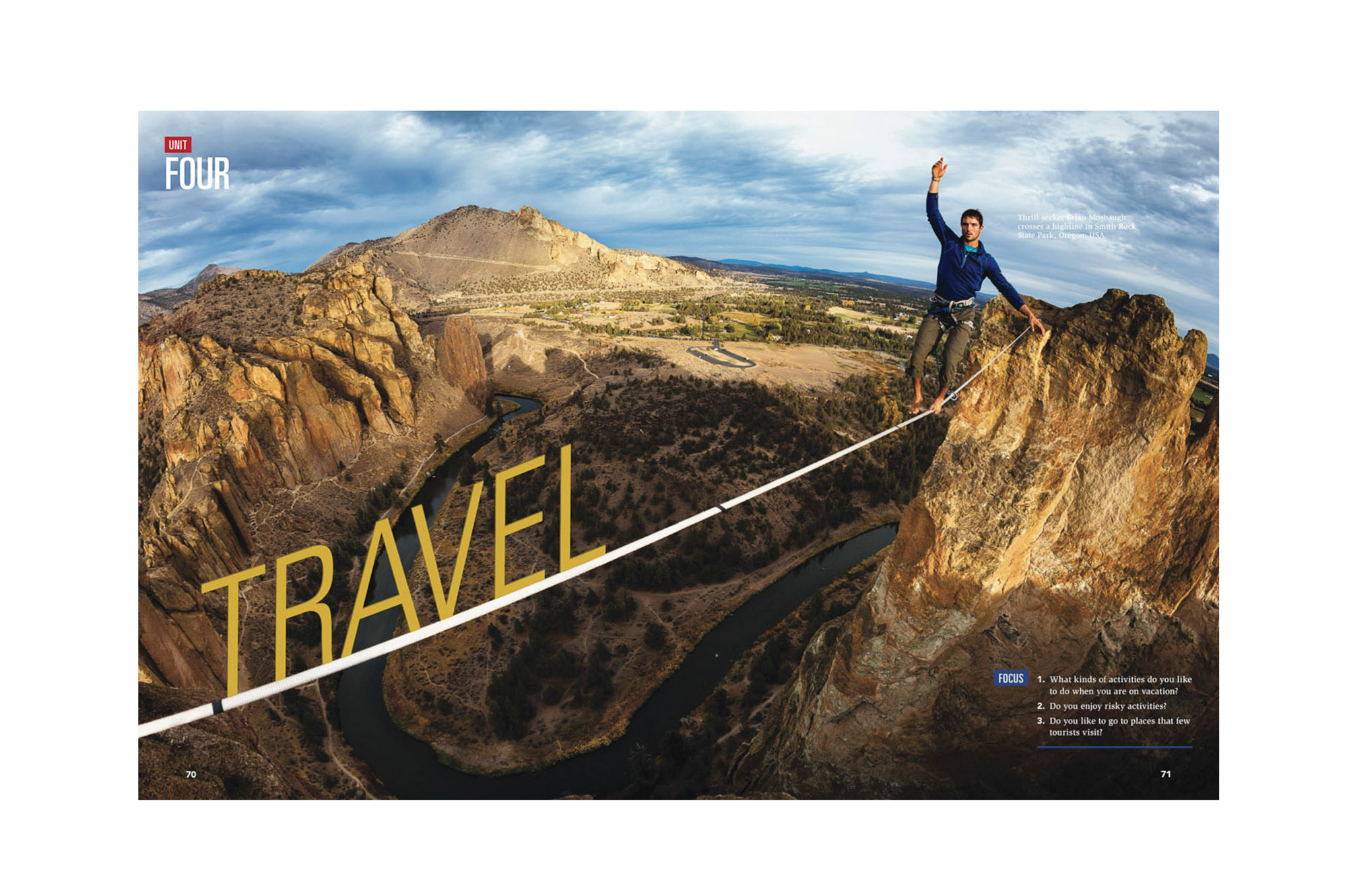 National Geographic Travel Magazine Highlining