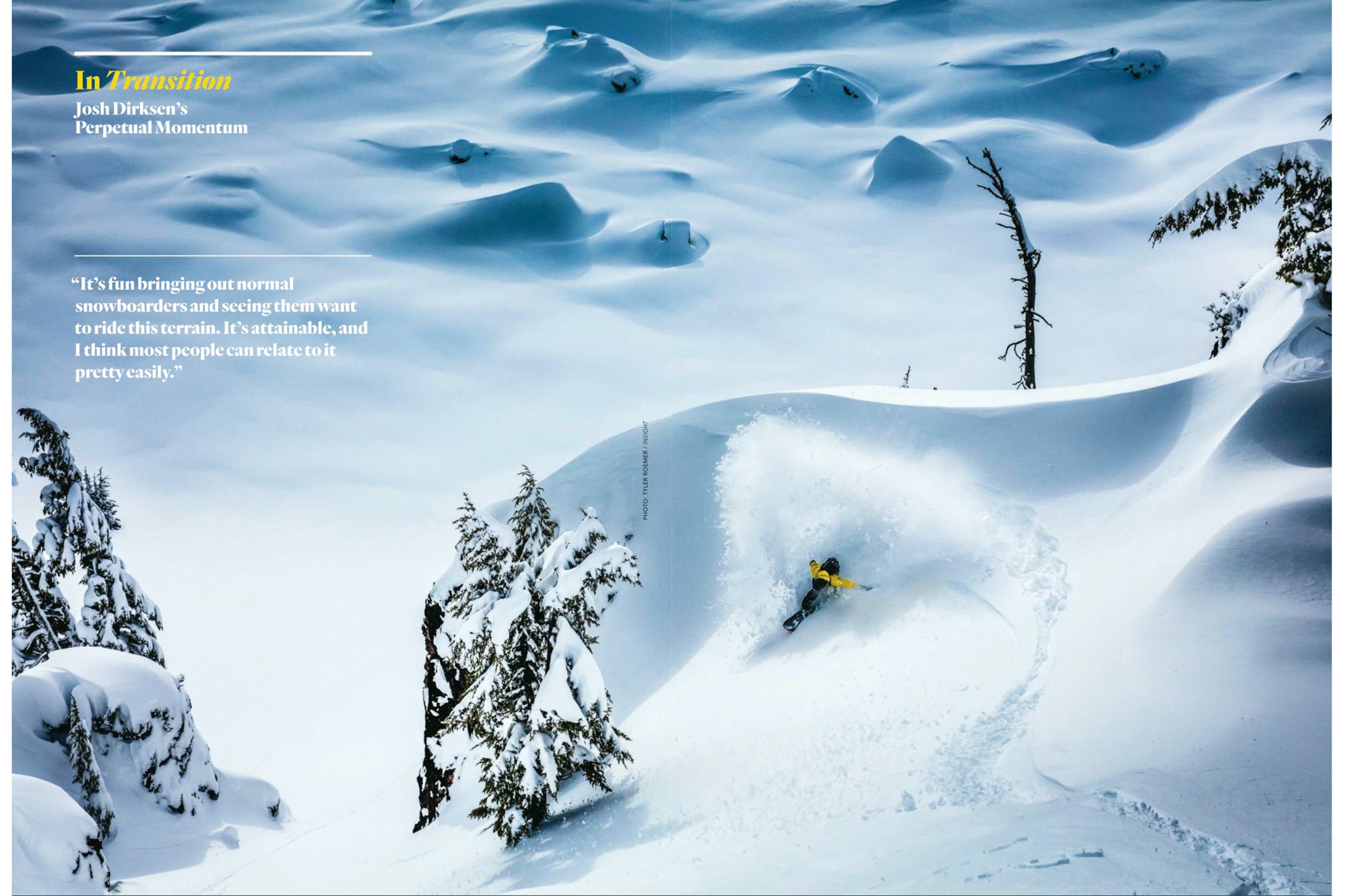 Transworld Snowboarding Magazine Josh Dirksen